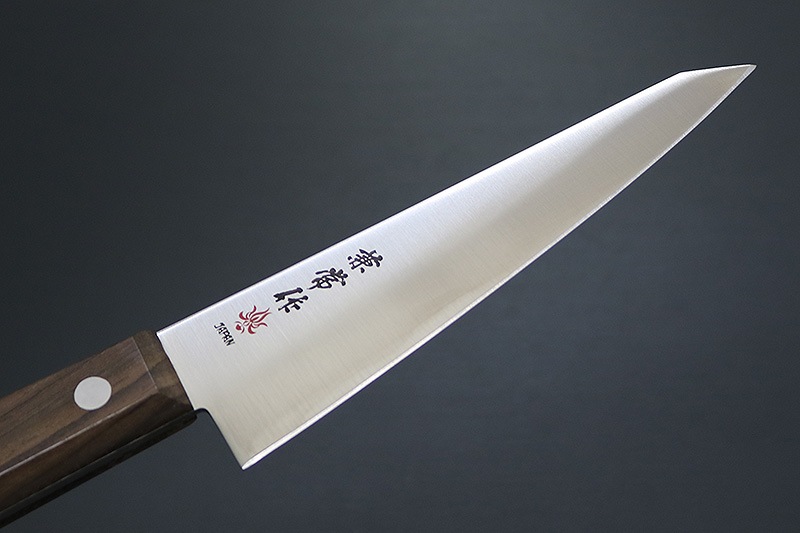 兼常作 全鋼 骨スキ（角）150mm 天然木柄 (KC-338) | 包丁,洋包丁,骨