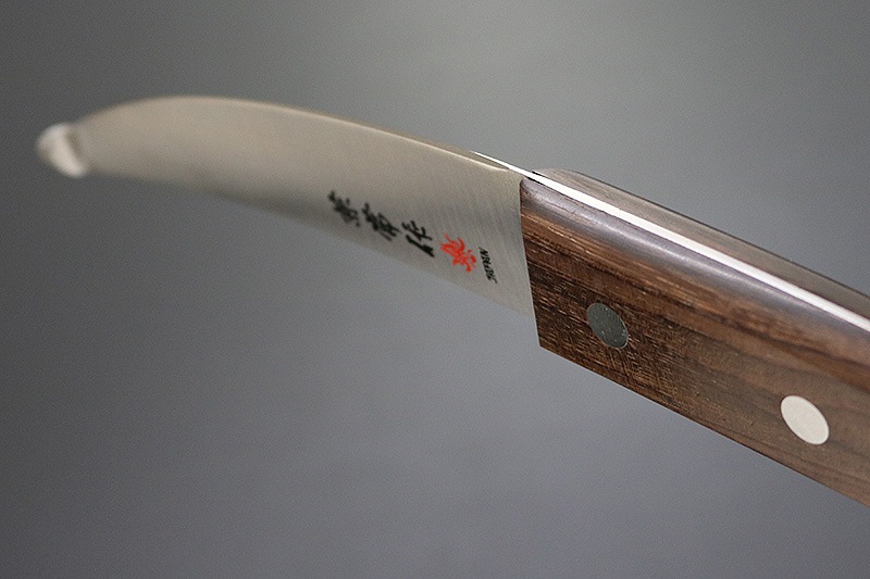 兼常作 全鋼 腸サキ140mm 天然木柄 (KC-336) | 包丁,鋼材別セレクト