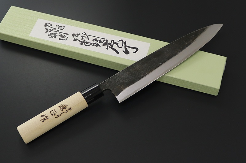 兼正作 黒打 身卸出刃210mm (片刃) 朴柄PC桂 (KC-555) | カテゴリ