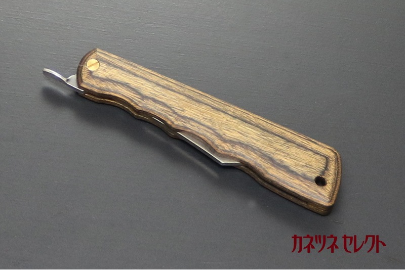 Woody （ウッディ） くるみ VG10 割込 肥後守ナイフ （30-BR）