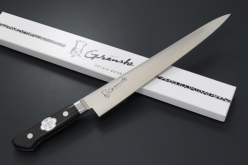 グランシェ / Granshe モリブデン鋼 口金付黒合板柄 筋引270mm 本刃付(KC-729)
