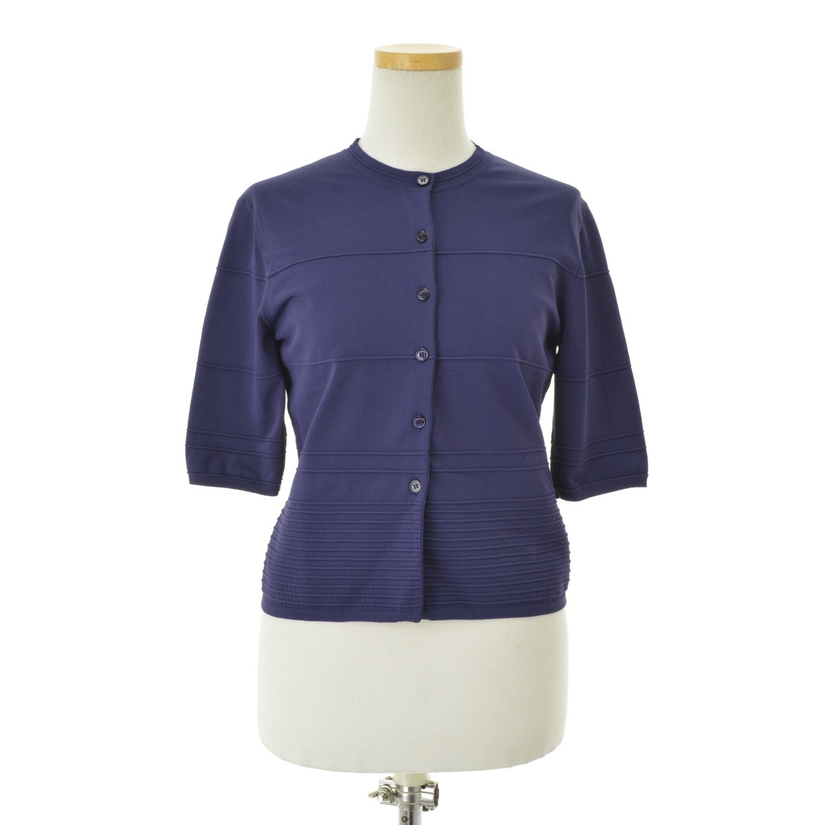 FERRAGAMO - 【SalvatoreFerragamo】0663881 ニット五分袖カーディガン ブランド古着】Salvatore Ferragamo / サルバトーレフェラガモ