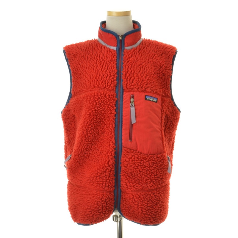 patagonia フリースベスト ベージュ/レッド 中古・古着通販】Patagonia (パタゴニア) レトロX フリース ベスト