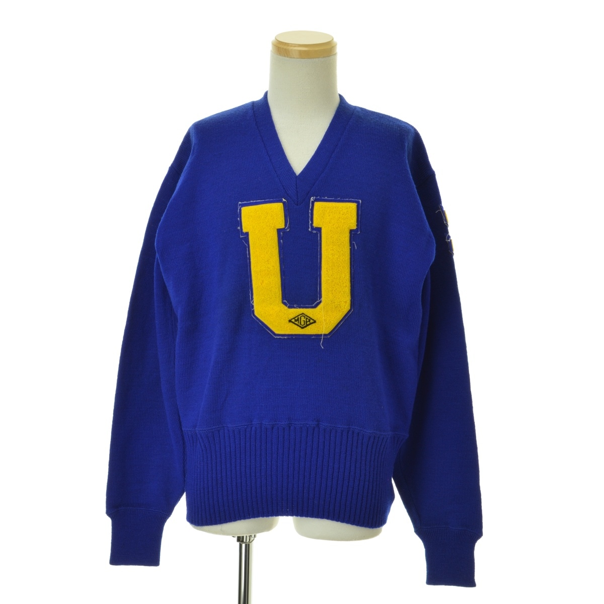 ブランド古着】VINTAGE / ヴィンテージ レタードカレッジVネック 長袖 