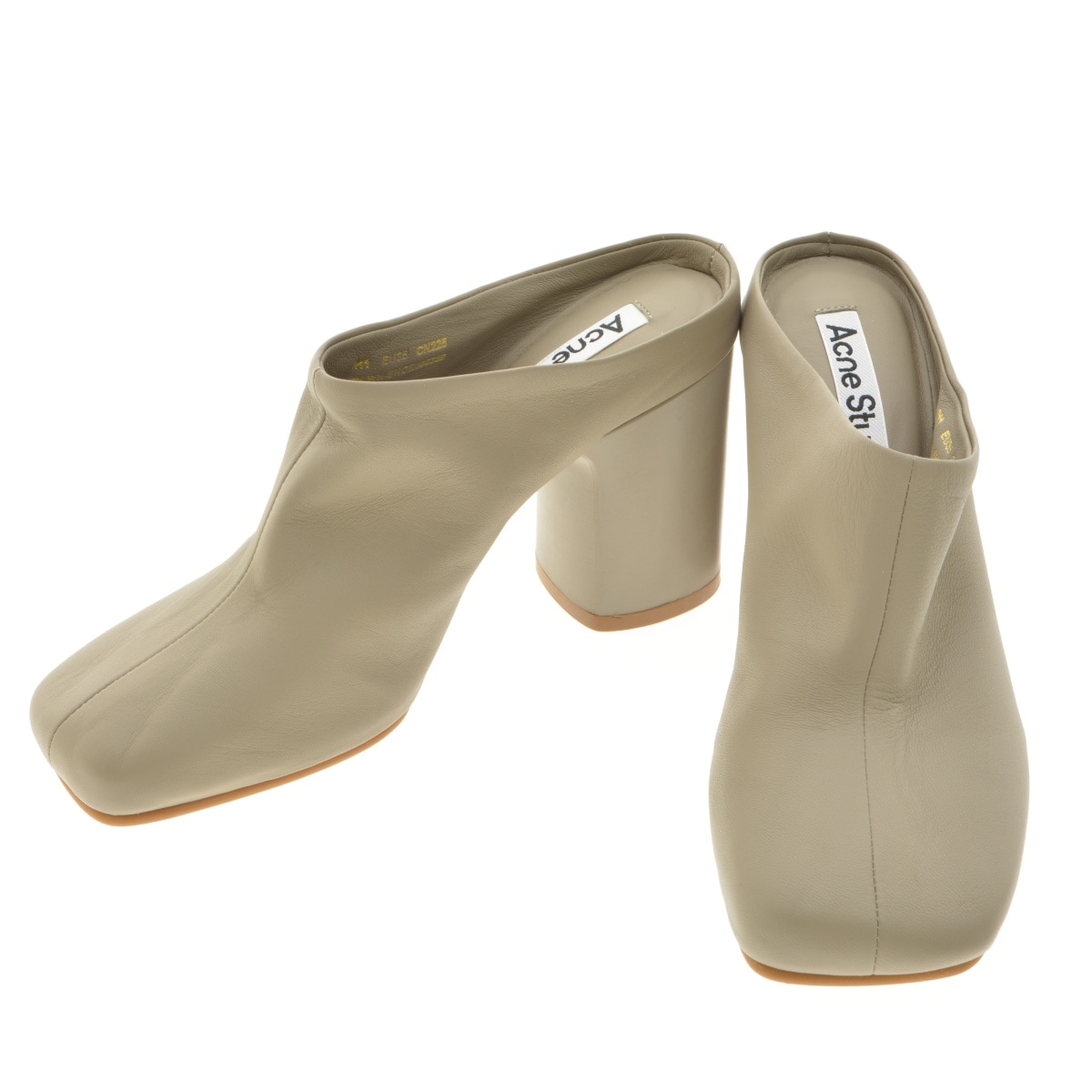 【定価7.5万】AcneStudios レザー サンダル ミュール EU36 定価7.5万】AcneStudios レザー サンダル ミュール EU36
