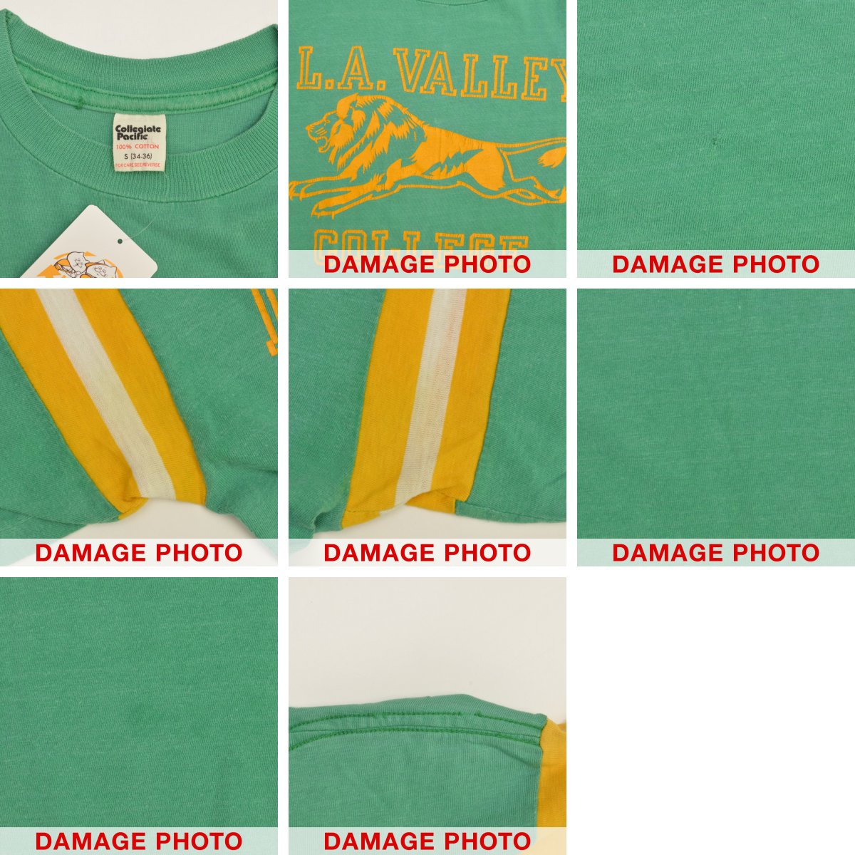 80s collegiate pacific カレッジ カットソー USA製 80s collegiate pacific カレッジ カットソー USA製