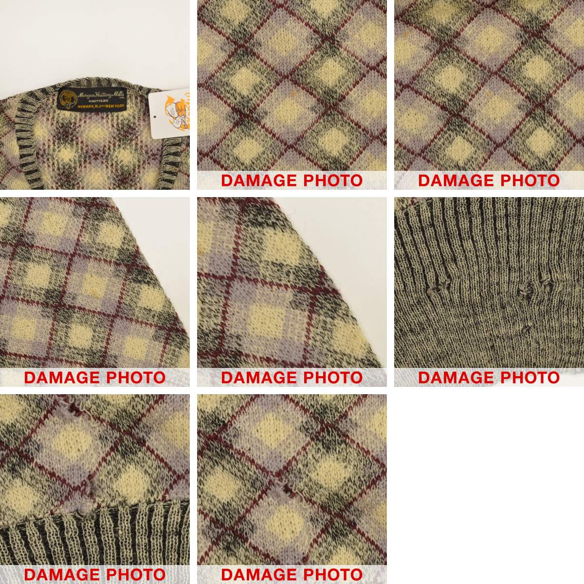 ブランド古着】アメカジ チェックパターン 長袖ニットセーター  