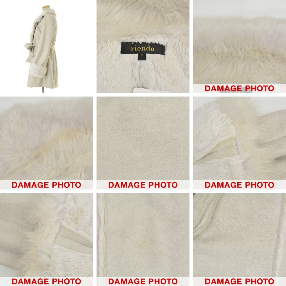 新作新品タグ付き】riendaファーコート セール】ビッグフードフェイク