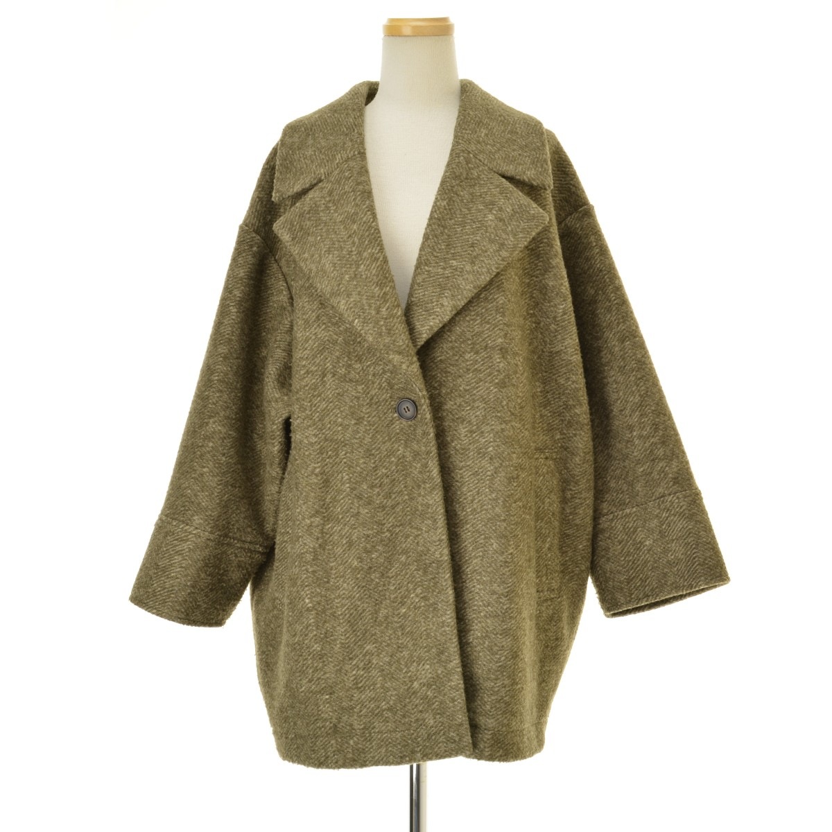 Spick and Span Wスライバーヘリンボーンミドルコート 36 Spick&Span Wスライバーヘリンボーンミドルコート 36本当に 安い