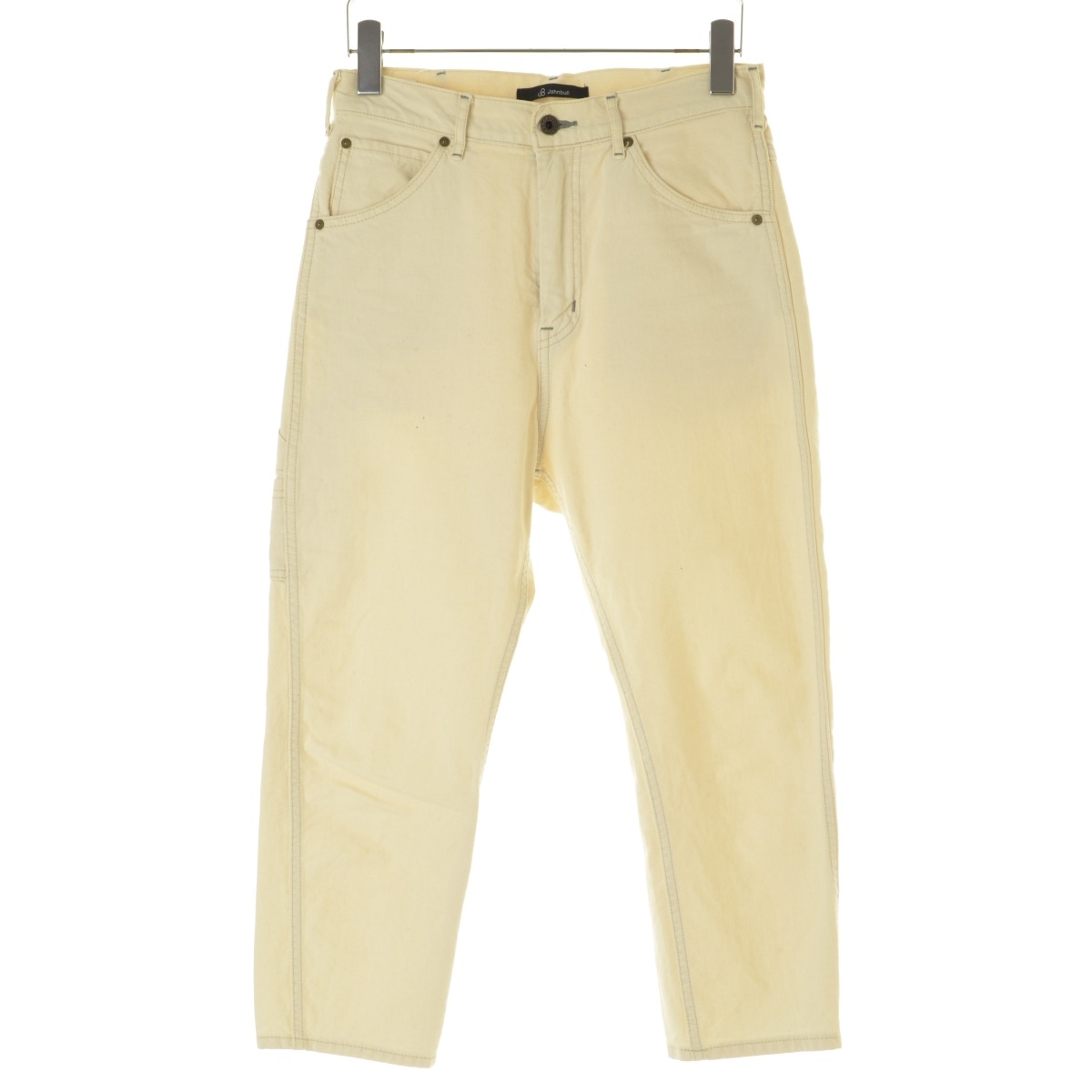 Johnbullサルエルパンツ JOHNBULL - johnbull ユーズド加工セルビッチ立体サルエルデニム！日本