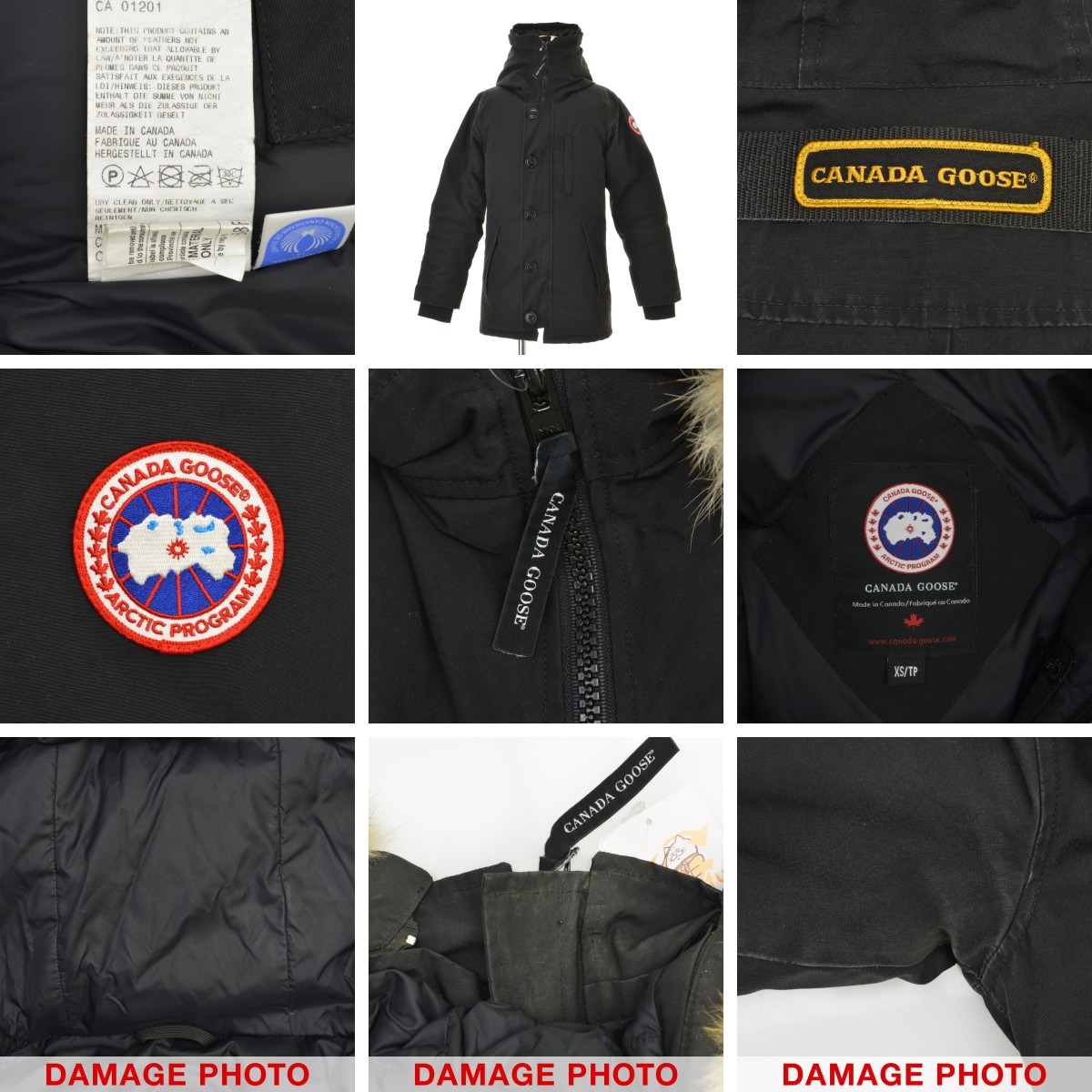 カナダグース　シャトー　パーカー　ダウンジャケット　ブラック　3426JM CANADA GOOSE カナダグース 3426JM グリフィンタグ CHATEAU