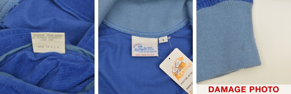 ブランド古着】GEM SPORTSWEAR / ジェムスポーツウェア USA製