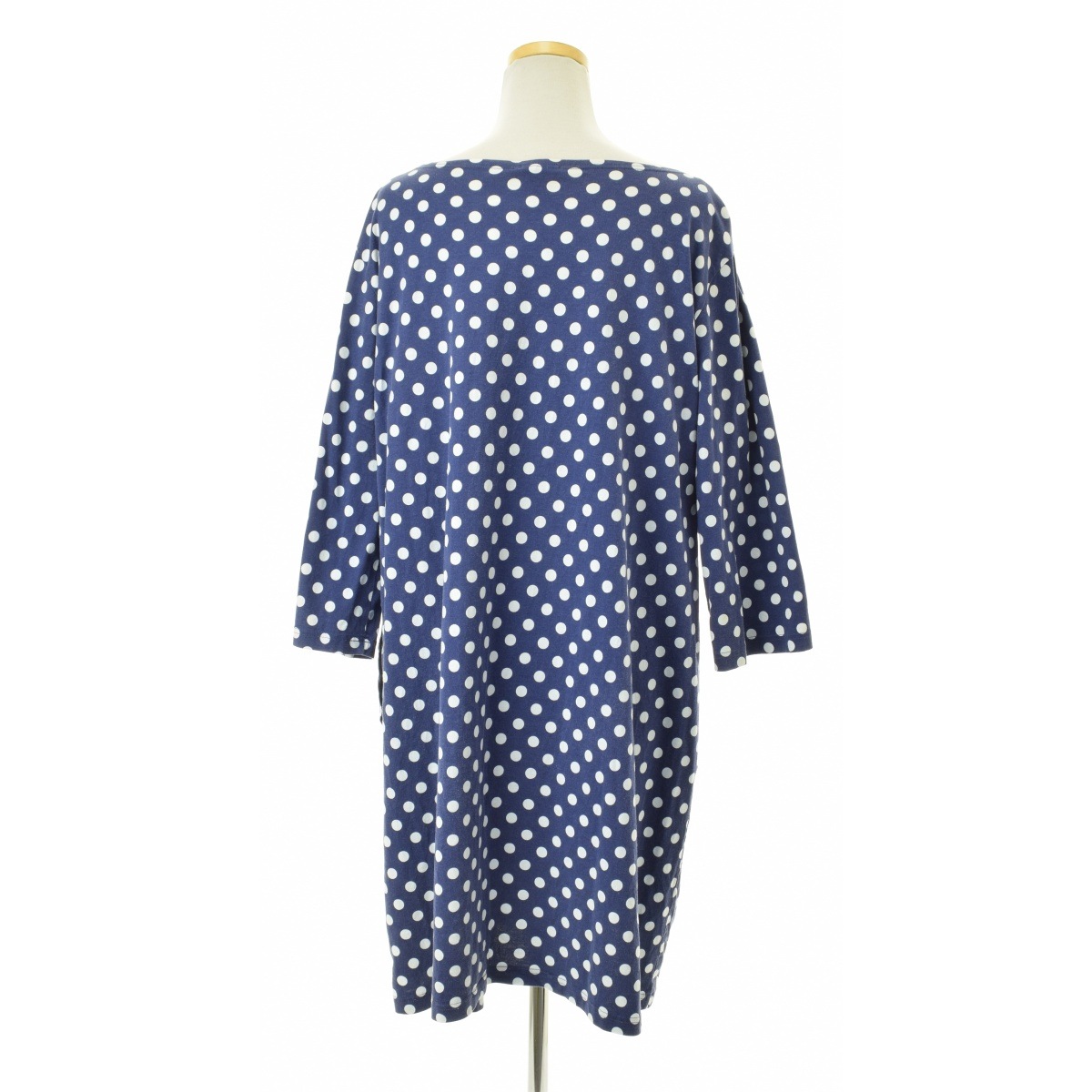 【10％OFF】 マリメッコ / ブランド古着】MARIMEKKO KULA 七分袖 ドット ワンピース