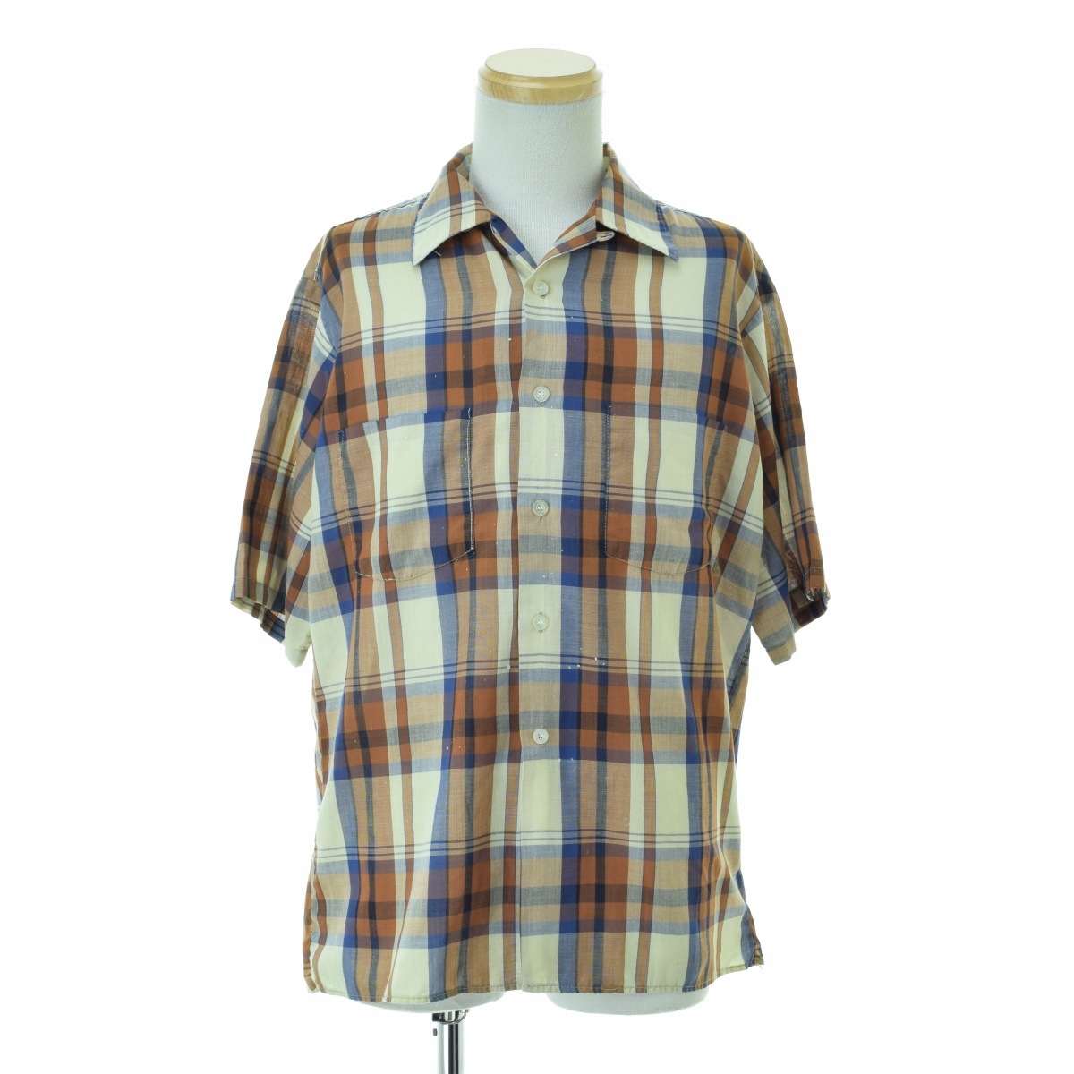 【vintage】 60~70s towncraft 半袖シャツ チェック柄 ブランド古着】TOWN CRAFT / タウンクラフト ～70s チェック柄