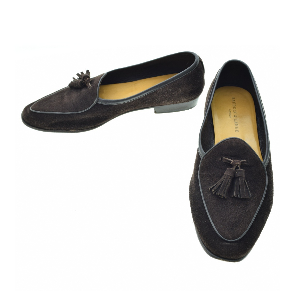 Stride Loafers in Thunder Blue Glove Suede Natural Sole
