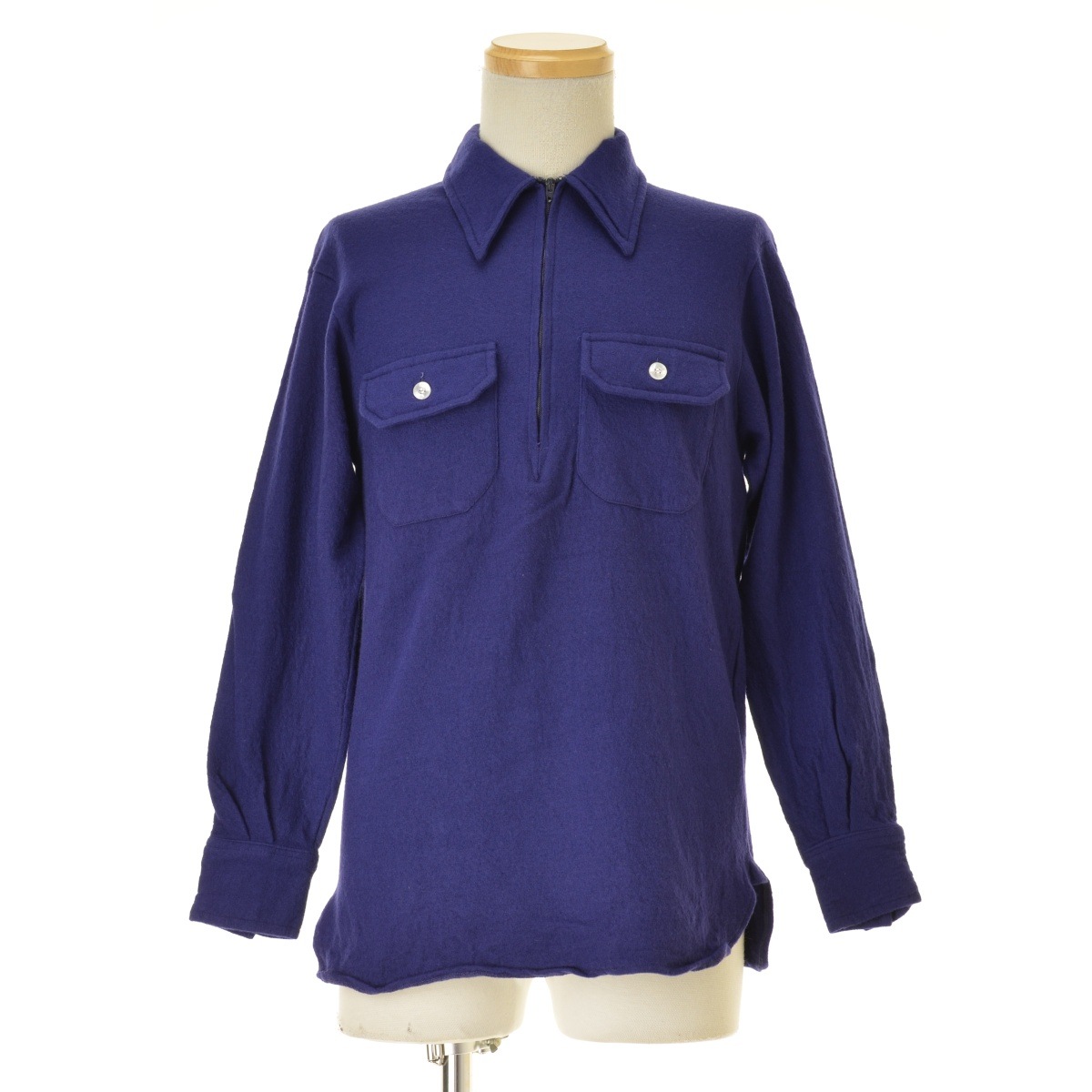 ブランド古着】THE SPINNAKER SHIRT 70s ハーフジップウール 長袖