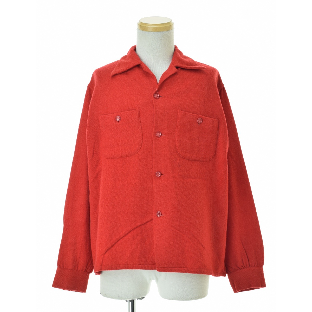 ブランド古着】town topic 50s～60s ウール 長袖シャツ 【ヴィンテージ  