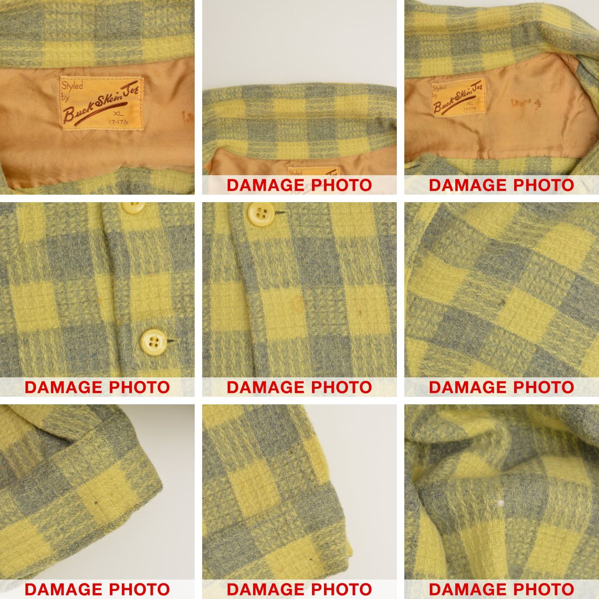 50's BUCK SKEIN ビンテージ チェック ネルシャツ 古着 50\u0027S Buck Skein Joe チェック柄 ウールジャケット