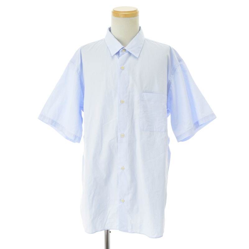 YAECA 半袖シャツ Mサイズ サックス