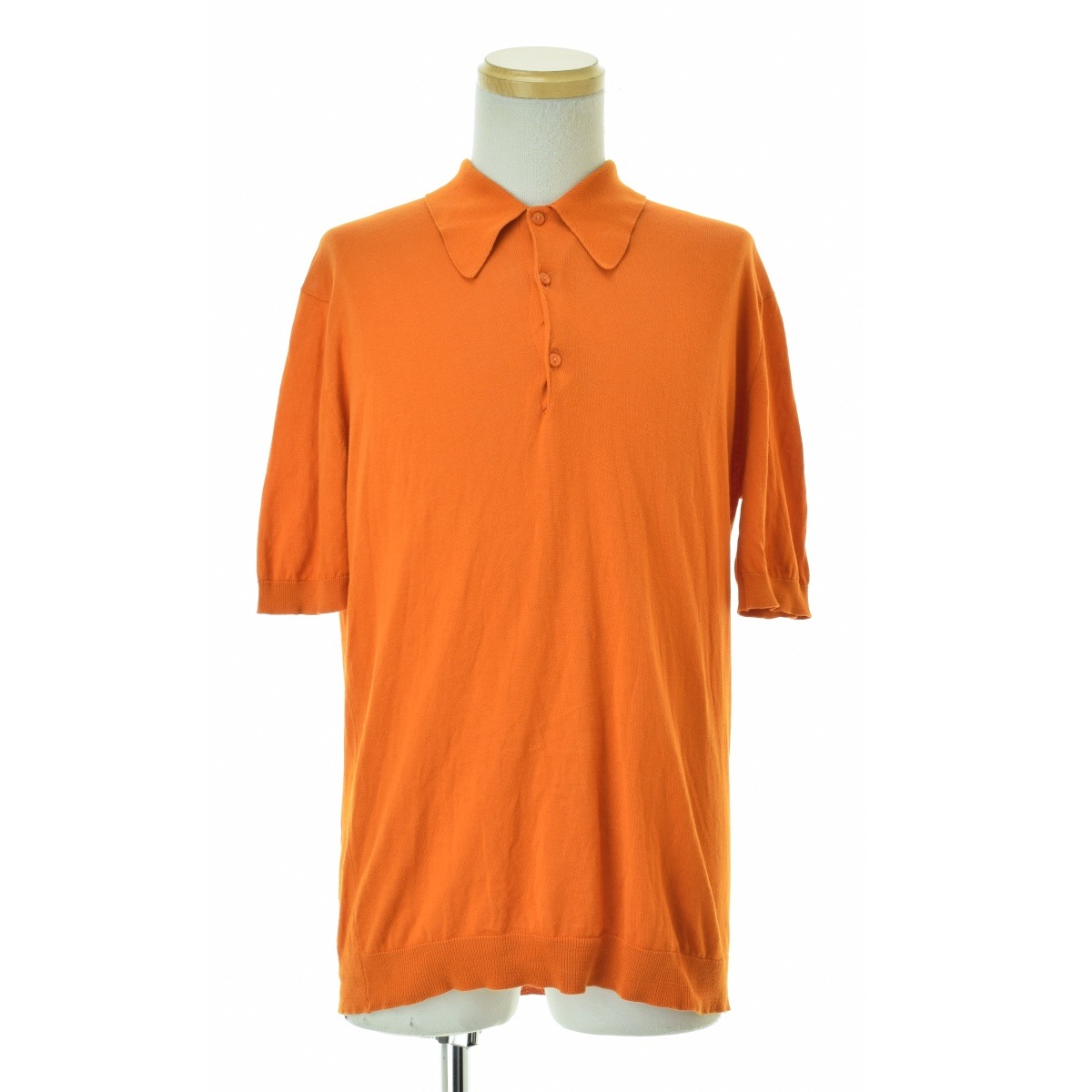 新品未使用　JohnSmedley 半袖ポロシャツ　オレンジ　S 新品未使用 JohnSmedley 半袖ポロシャツ オレンジ S