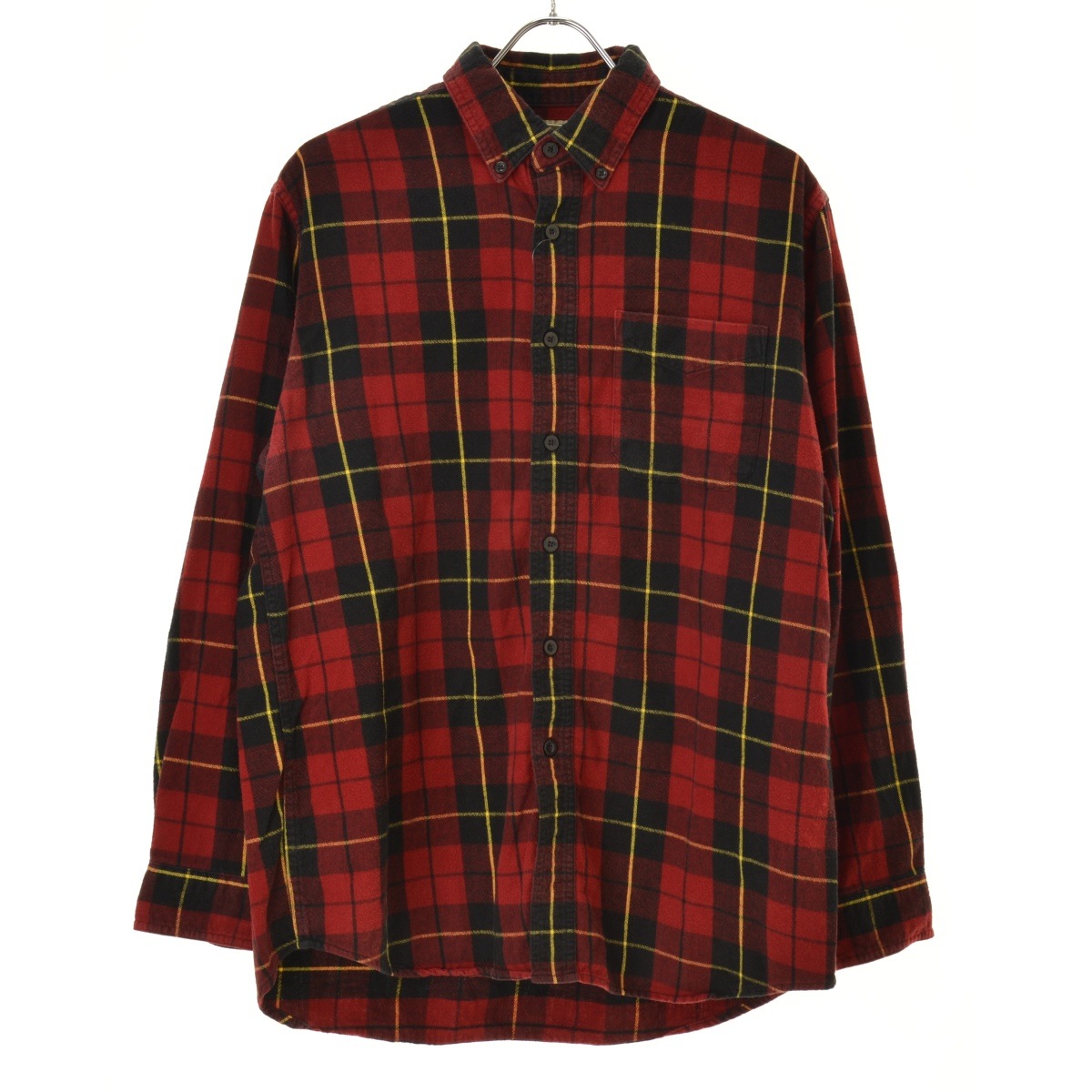 エルエルビーン スコットランド製 ニット タータンチェック柄 美品