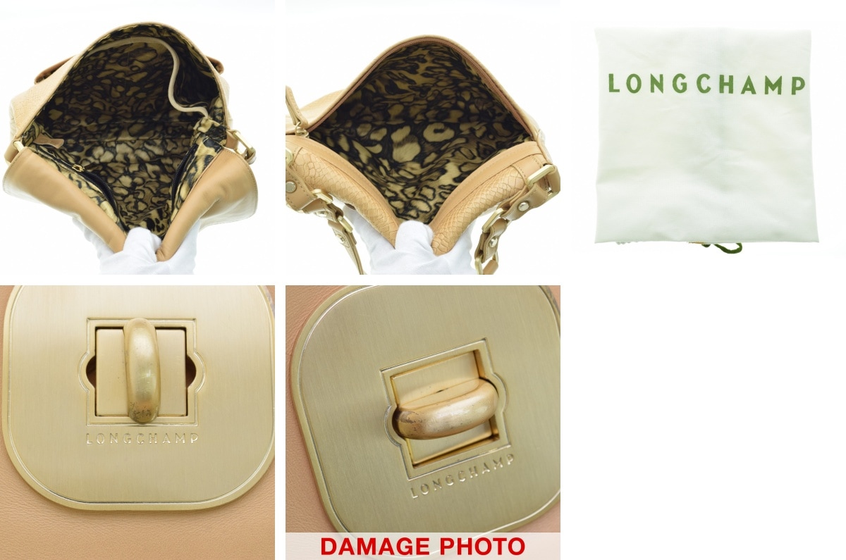 美品 Longchamp ロンシャン クロコ型押し ハンド ショルダーバッグ 7g0439ia5w3-d1.jpg