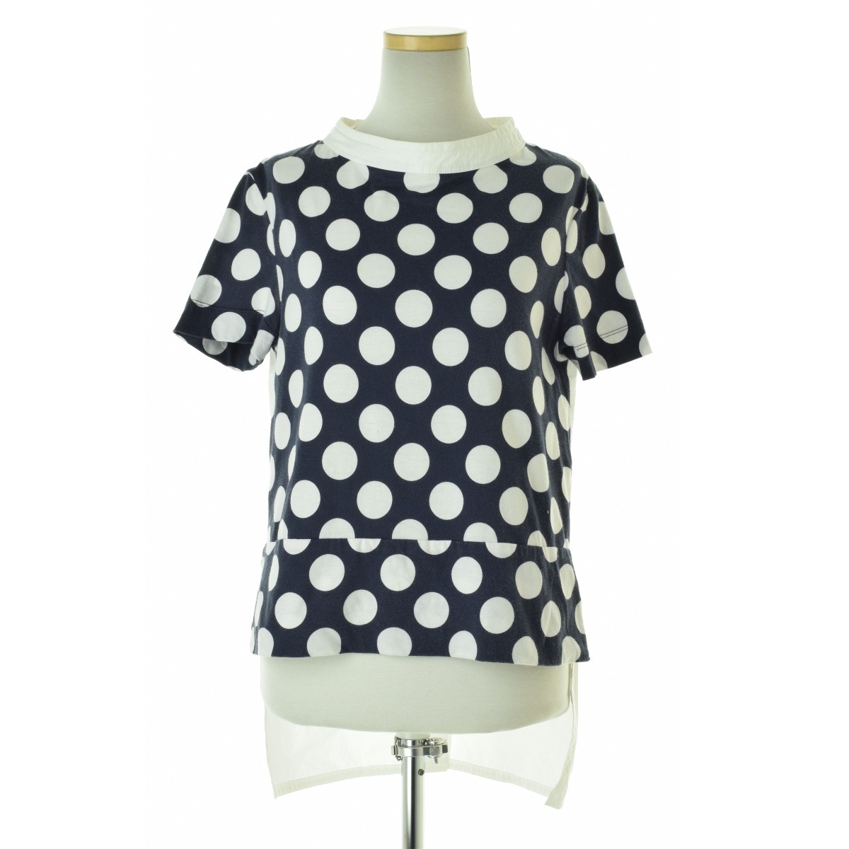 MARNI - 【MARNI】W16THMAU10EQ0TCU03 ドット切替半袖ブラウス ブランド古着】MARNI / マルニ W16THMAU10EQ0TCU03 ドット切替