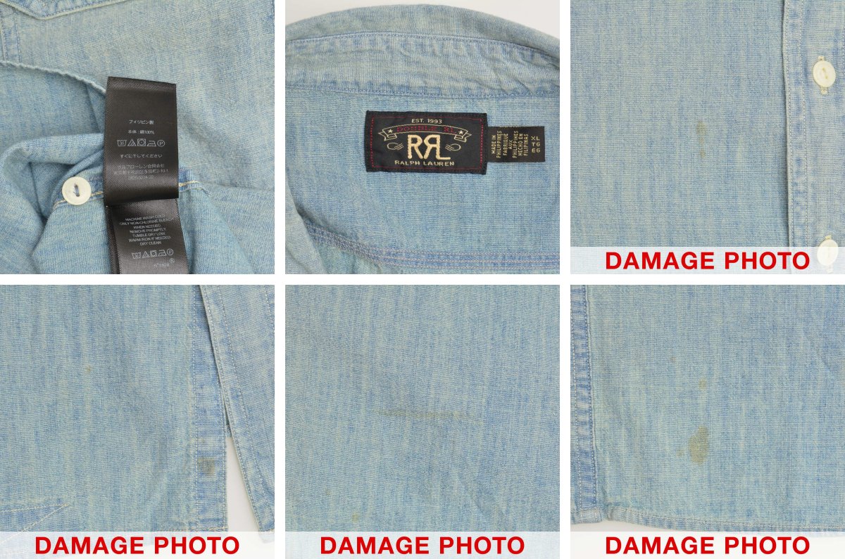 【連休中値下げ】ＲＲＬ　黒シャン　長袖シャツ 楽天市場】ラルフローレン ブラックシャンブレーシャツ Ralph