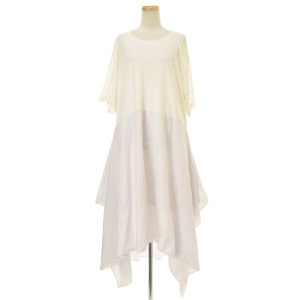 MM6 MAISON MARGIELA / २ॷå᥾ޥ른 S52CT0283 S22937 ASYMMETRICAL TUNIC DRESS WITH STRIPED SKIRT Ⱦµԡ 