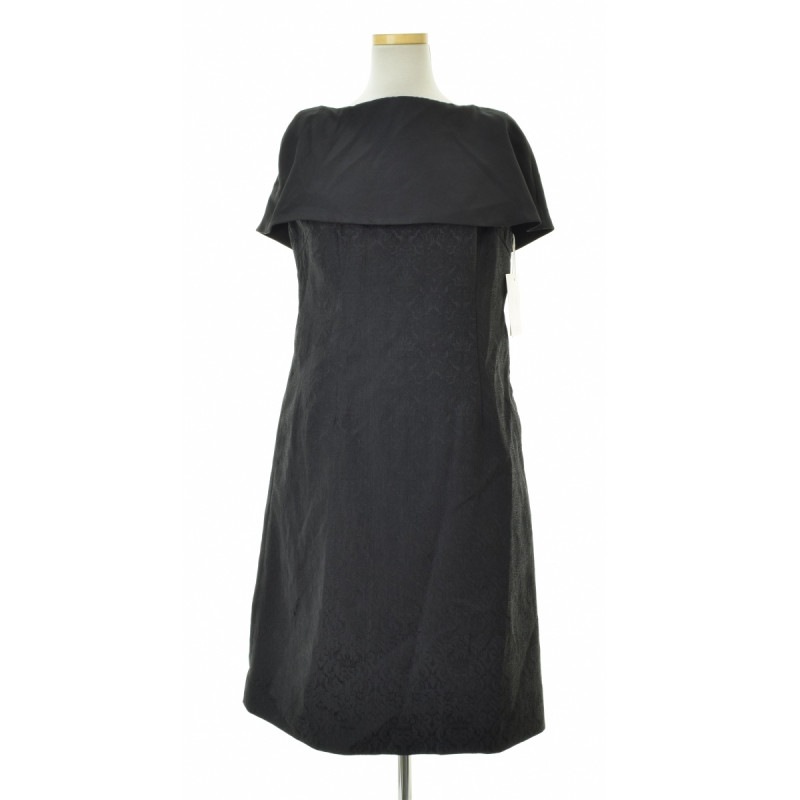 YUMI KATSURA for CELFORDジャガードケープドレス ブラック YUMI KATSURA for CELFORDジャガードケープドレス ブラック