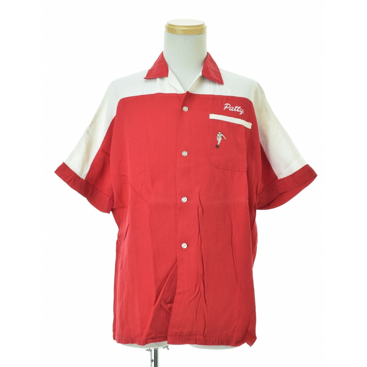 CROWNPRINCE】60s バックチェーンステッチ ボーリングシャツ