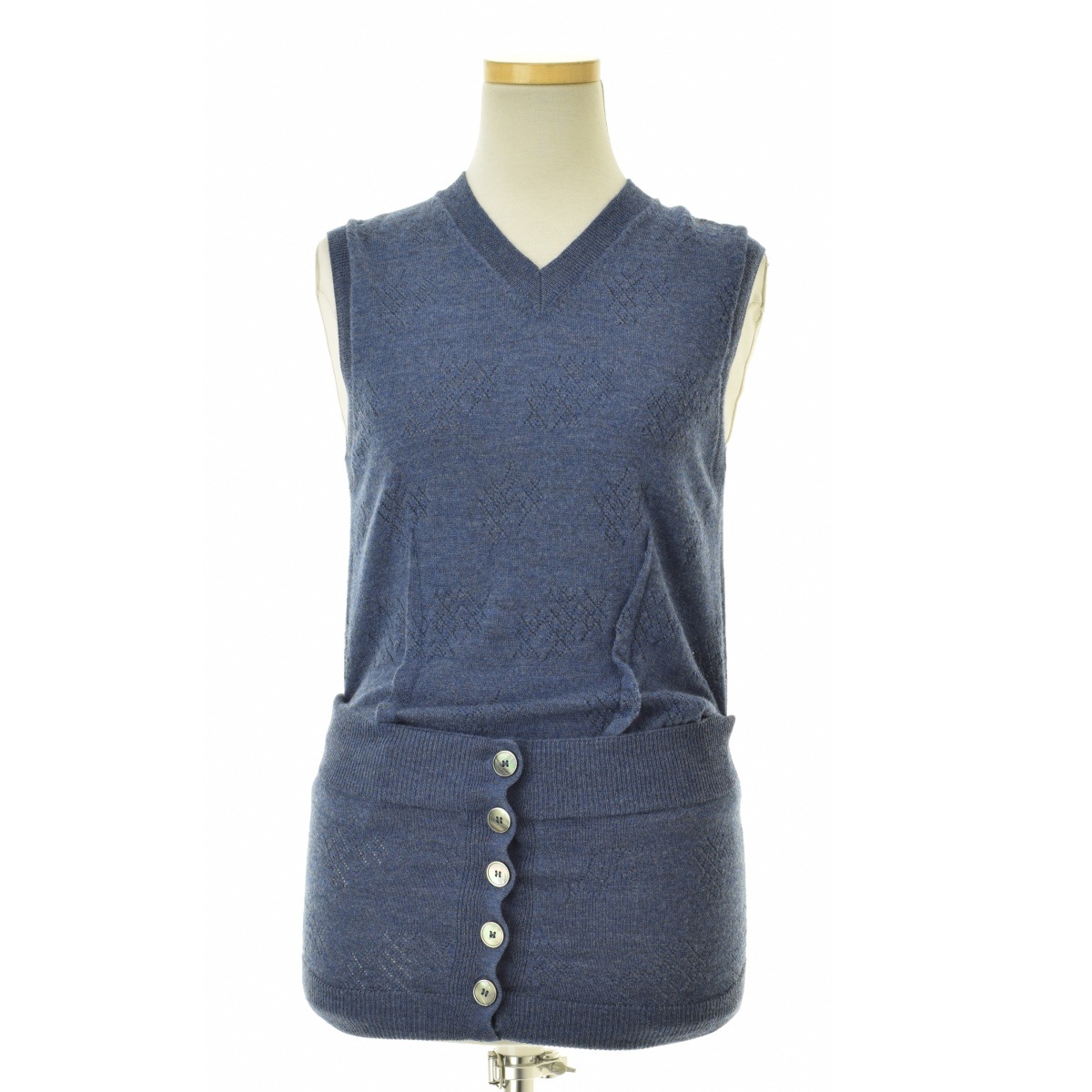 IRENE Eyelet High Gaugeニットベスト