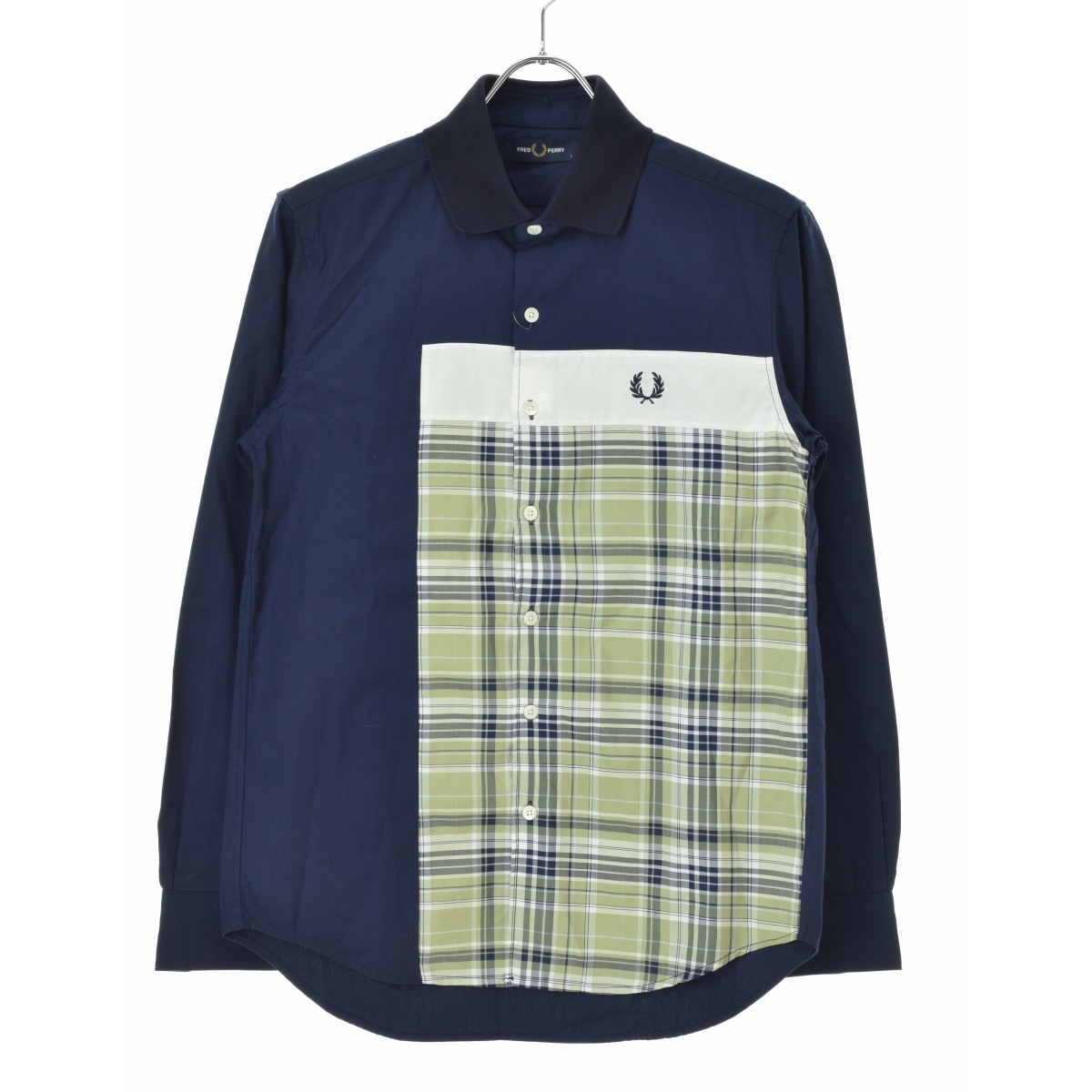 ブランド古着】FRED PERRY / フレッドペリー F4546 MIX PANELLED SHIRT 
