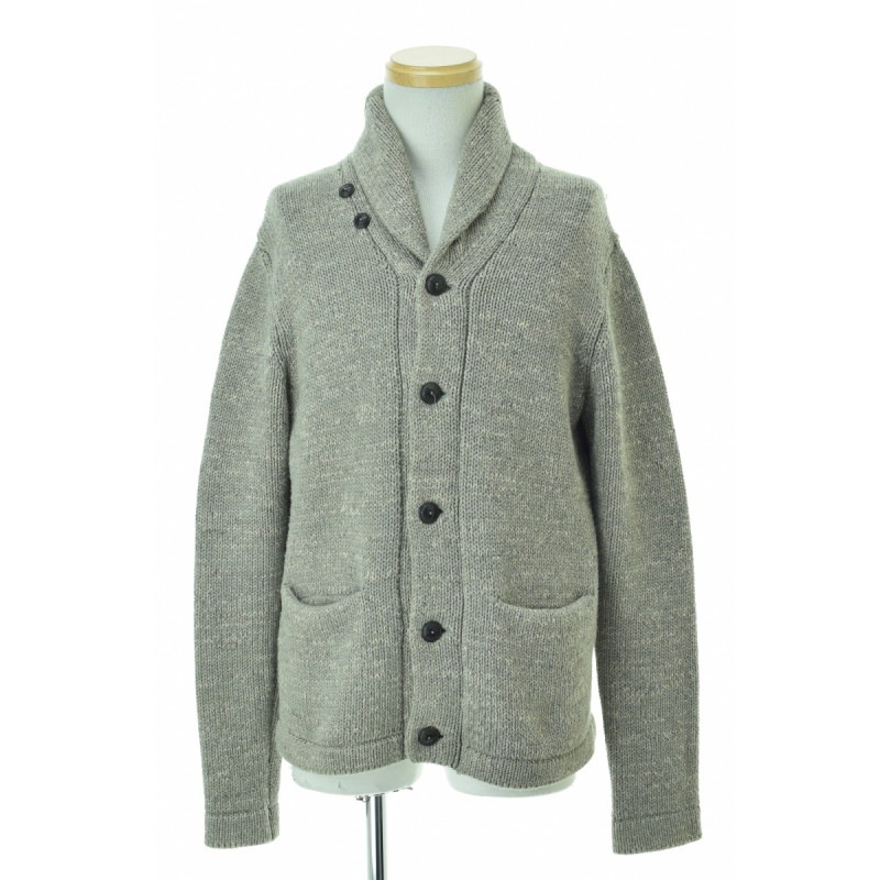RRL ダブルアールエル ショールカラー ローゲージカーディガン ニット綿麻 S RRL ダブルアールエル ショールカラー ローゲージカーディガン ニット