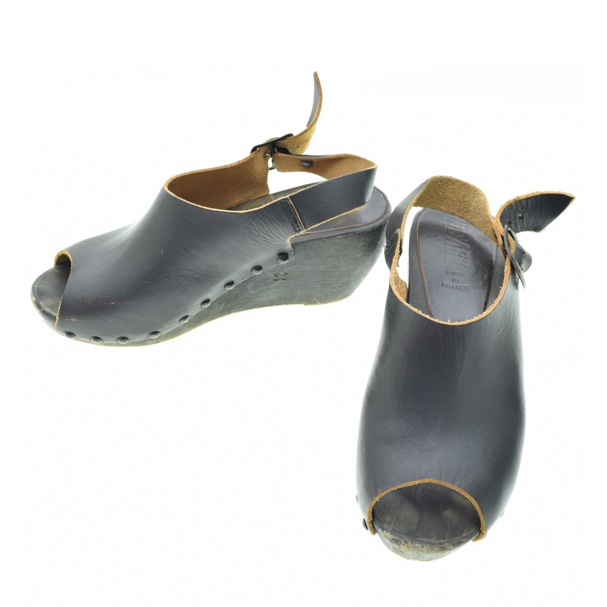 タンタン購入ボサボ フランス製 ハラコ サボ サンダル 新品 タンタン購入ボサボ フランス製 ハラコ サボ サンダル 新品 2025