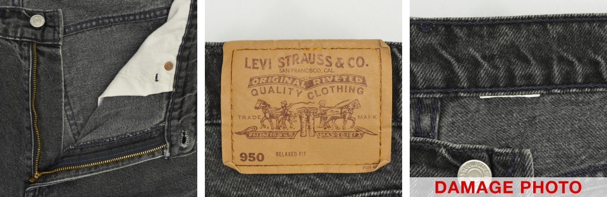 【LEVIS】USA製 950 RELAXED FIT ブラックデニムパンツ ブランド古着】LEVIS / リーバイス USA製 950 RELAXED FIT ブラック