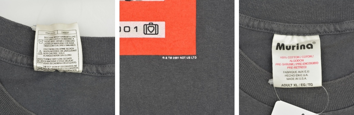 U2 2001年　ツアー　Tシャツ　L ブランド古着】古着 / フルギ 00s U2 ELEVATION TOUR 2001 半袖T