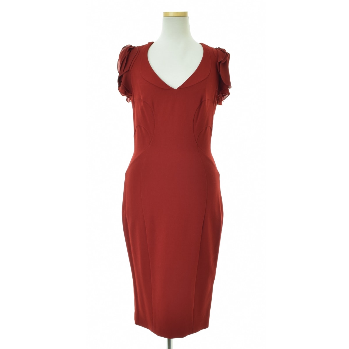 KAREN MILLEN 日本未入荷 コットン ティアード マキシドレス 赤 ブランド古着】KAREN MILLEN / カレンミレン DP012/A12W