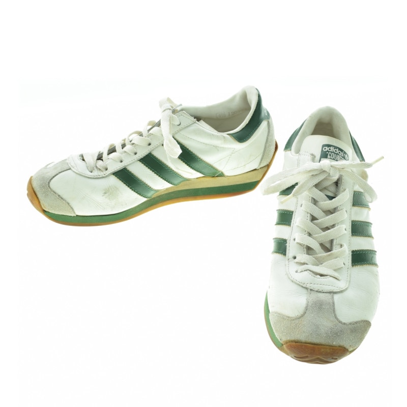 80s adidas country フランス製 27cmアディダス カントリー adidas,80s,MADE IN FRANCE,COUNTRY,WHITE/GREEN,LEATHER,UK8,USED