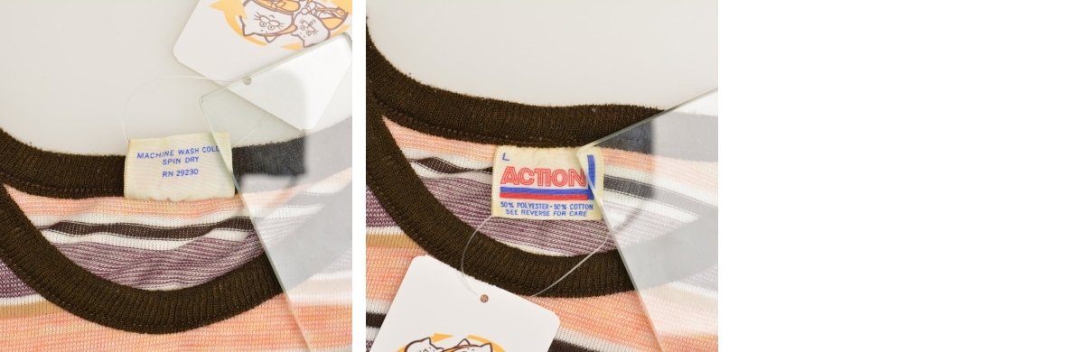 ブランド古着】ACTION 70s ボーダー 半袖Tシャツ 【ヴィンテージ 