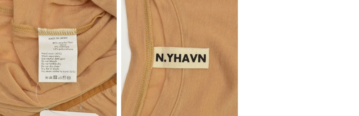【N.YHAVN】Tencel Cashmere Bodysuit ボディースーツ長袖カットソー ブランド古着】N.YHAVN / ニューハウン Tencel Cashmere