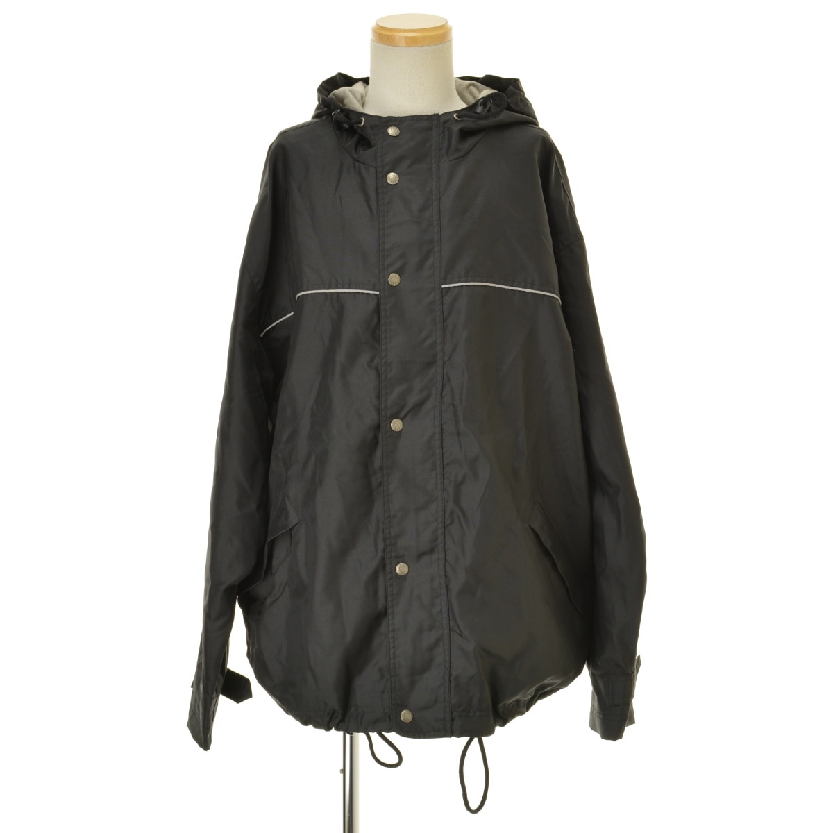“Old GAP”90sリフレクターライン バイカラーナイロンジャケット XL 90s OLD GAP Nylon Jacket 蛍光緑黒 M オールドギャップ