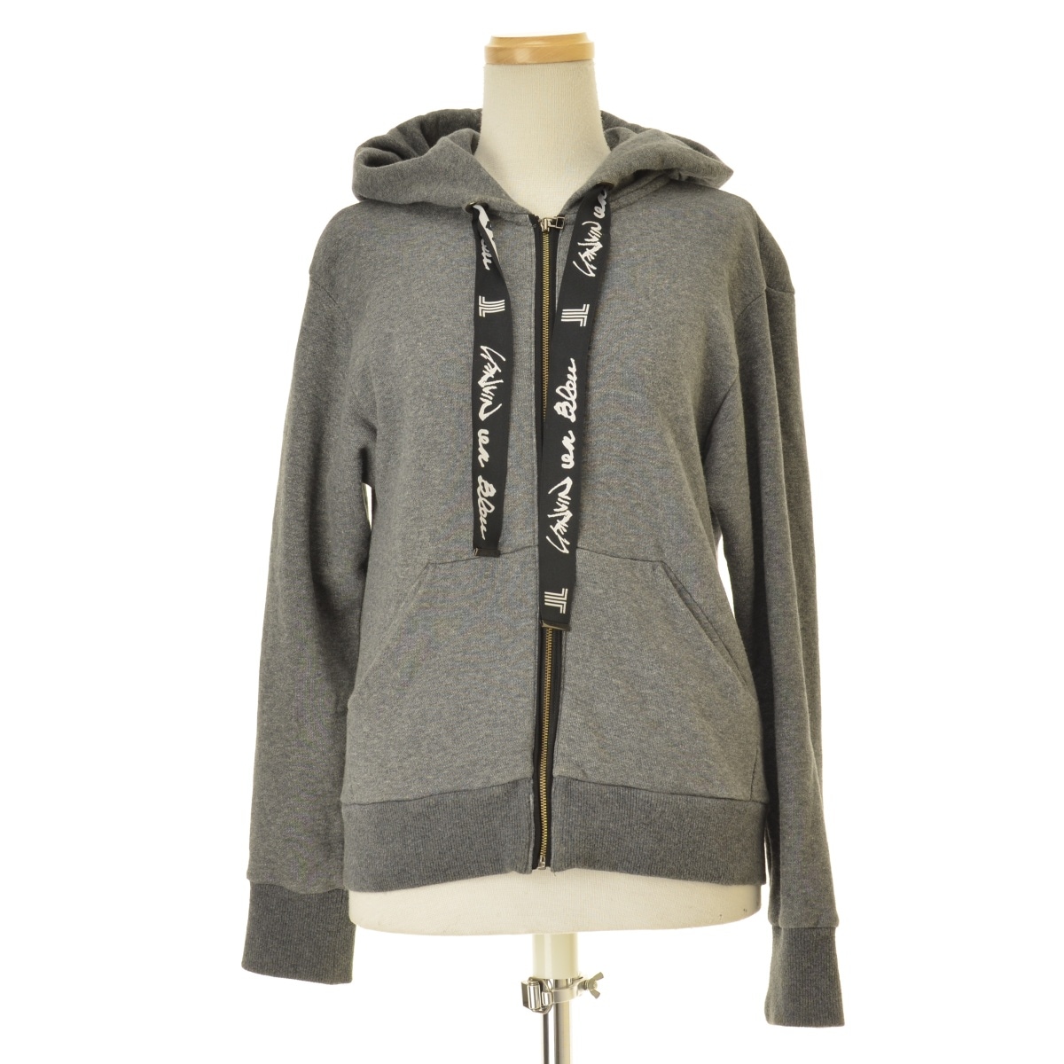 LANVIN en Bleu - 【LANVINenBleu】3986712 ブランドネーム入り バックロゴジップアップスウェットパーカー ブランド古着】LANVIN en Bleu / ランバンオンブルー 3986712