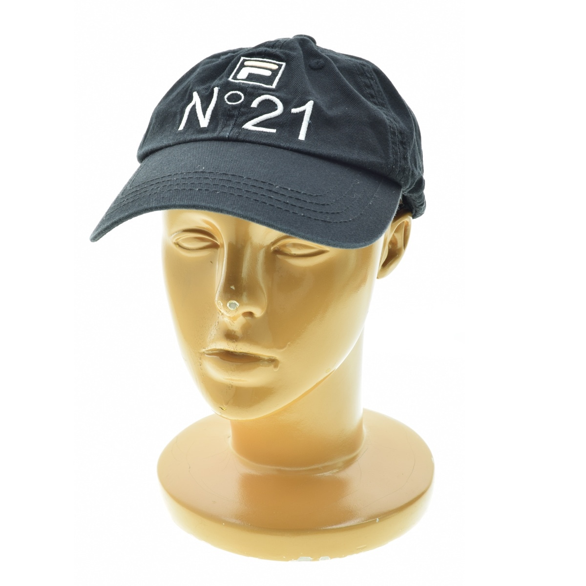【N°21×FILA】ヌメロヴェントゥーノ×フィラ コラボキャップ ブランド古着】N°21 × FILA / ヌメロヴェントゥーノ × フィラ