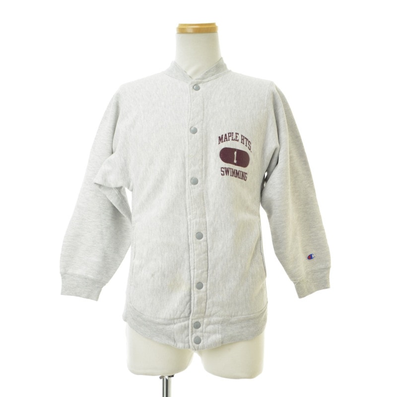 90's USA製 Champion Reverse Weave Snap Sweat Cardigan L