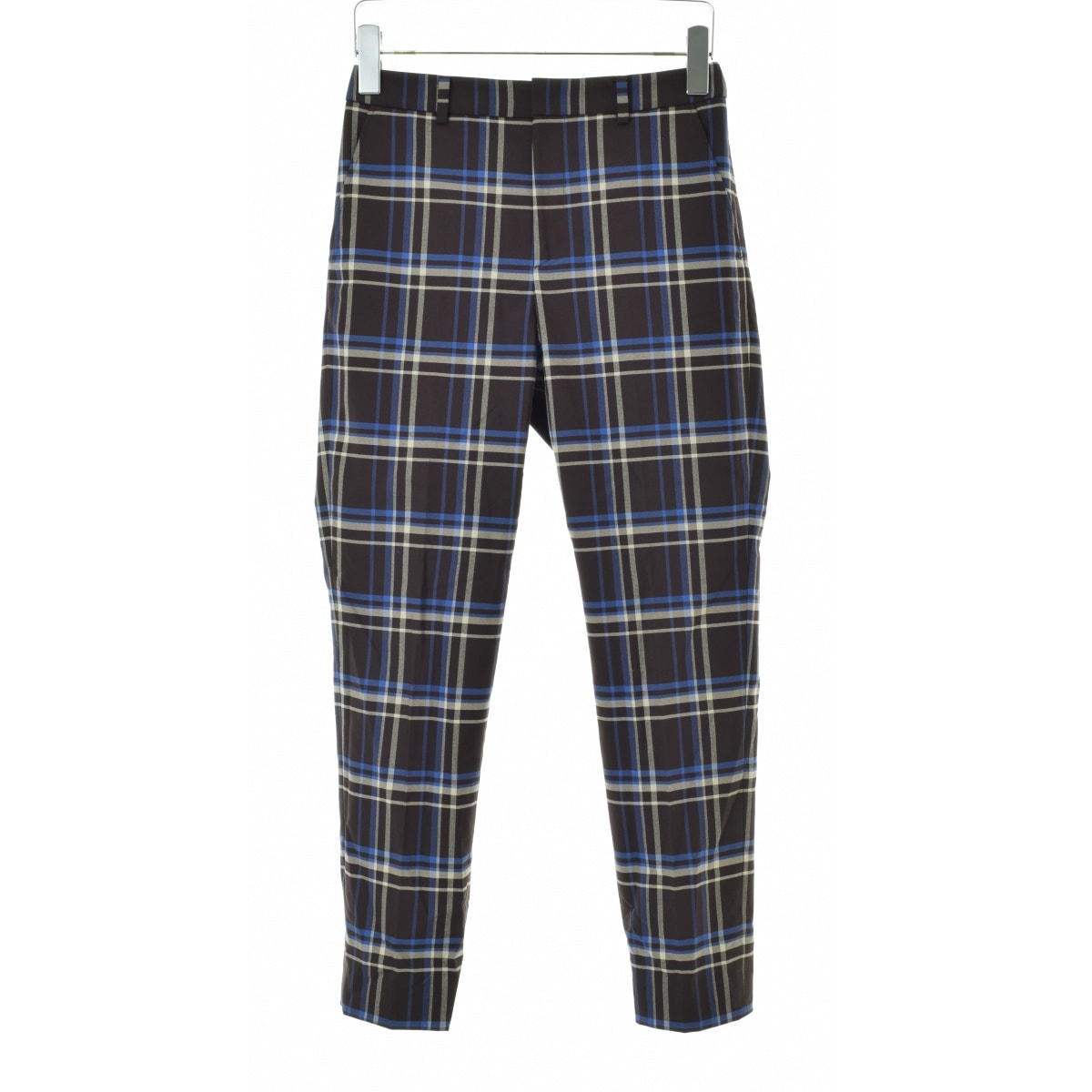 IENAチェックパンツ BLACK チェックタックパンツ（スラックス）｜IENA