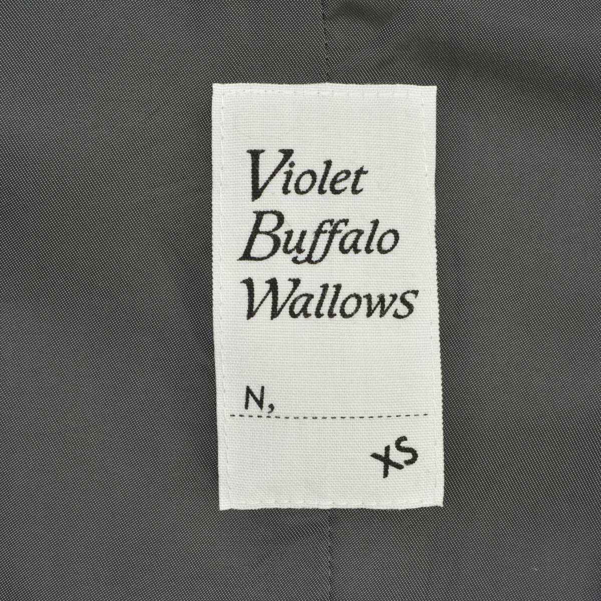ドレステリア ヴァイオレットバッファローワロウズ シャツ 長袖 ハーフボタン プルオーバー 2WAY 衿脱着 コットン M 紺 ネイビー メンズ ボタンダウン ドレスシャツ DRESSTERIOR ドレステリア スーツ