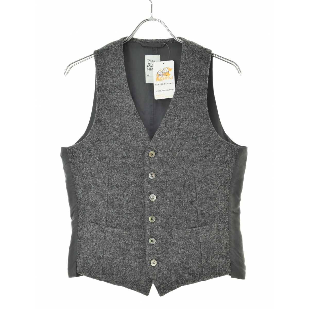 Violet Buffalo Wallow ダッフルコートベスト ネイビー ブランド古着 