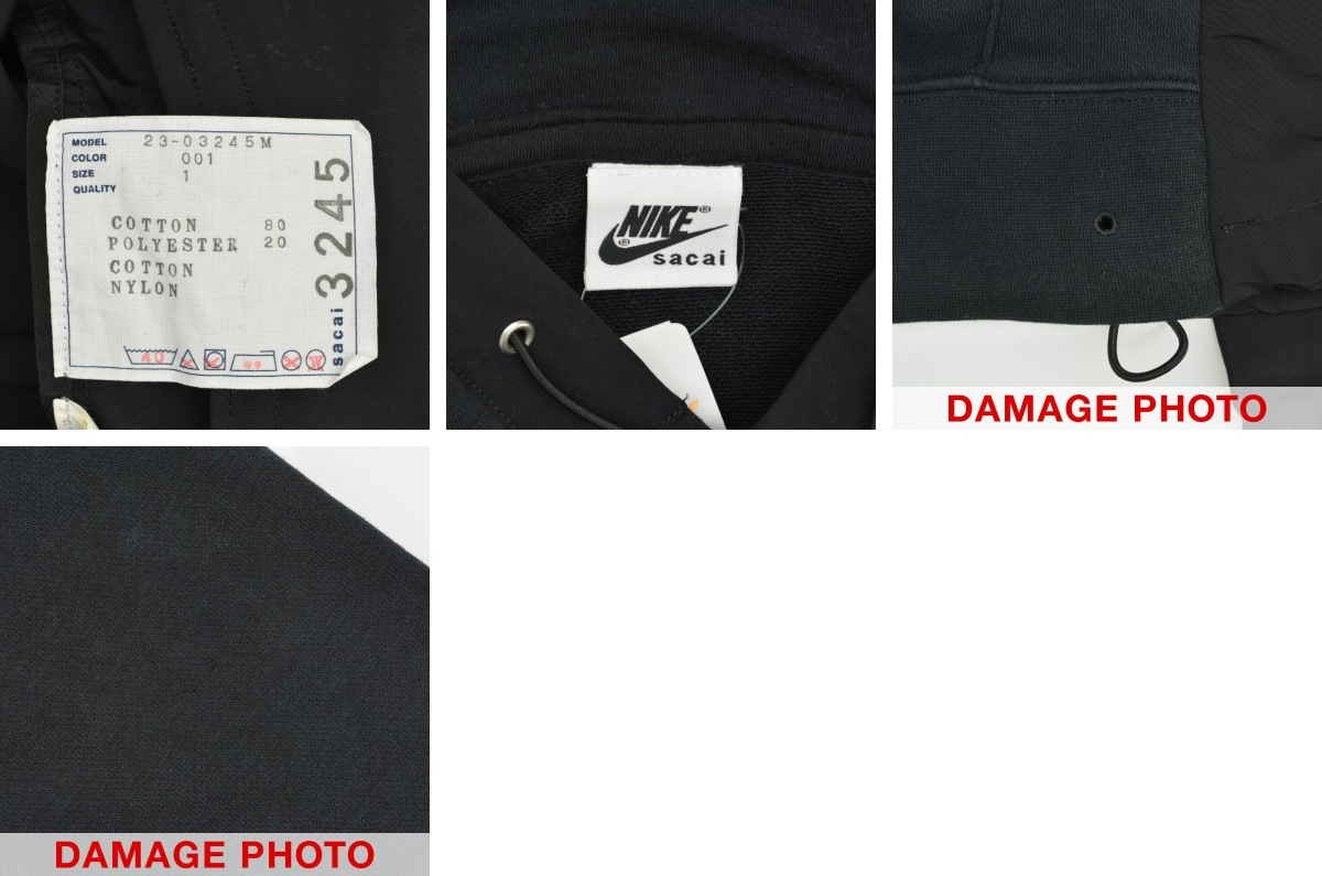 NIKE sacai コラボパーカー M ブラック NIKE公式】ナイキ x sacai ウィメンズパーカー.オンラインストア