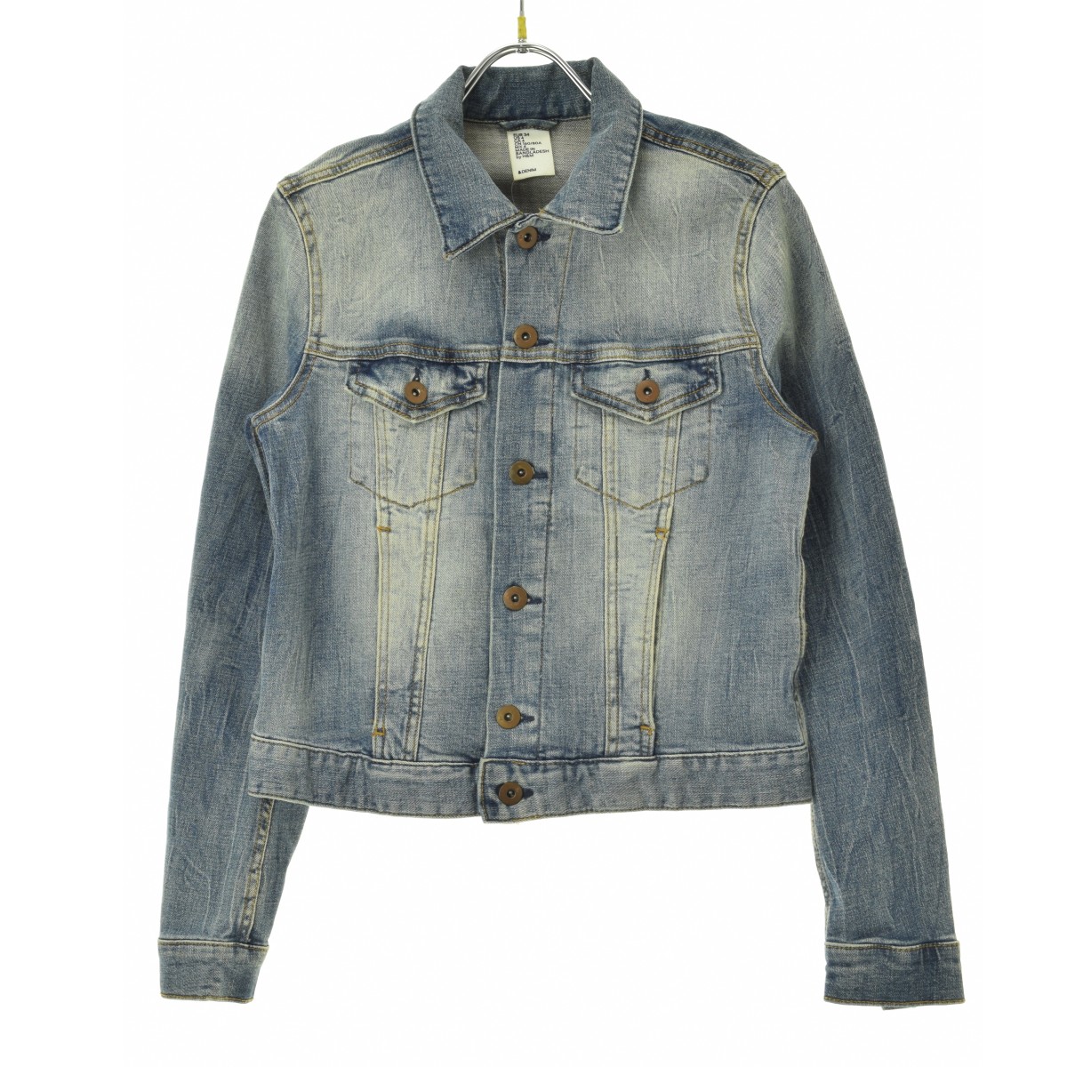 ↓H&S デニム プリント ジャケット 未使用 タグ付 ブランド古着】H&M / エイチアンドエム &DENIM USED加工 デニム